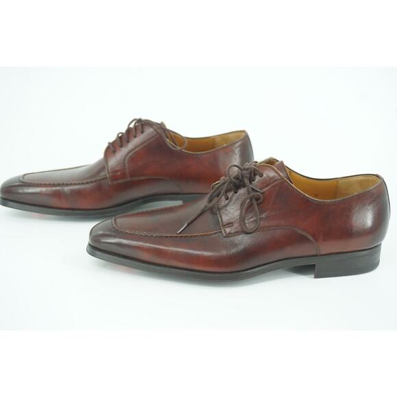Magnanni Waro Apron Toe Oxford Derby Dress Shoes Size 8 Brown $395 main image 6